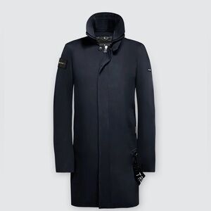 Knight Trench Coat (Navy/Black/
